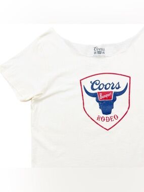 NWT Coors Rodeo Off The Shoulder Graphic Tee XL